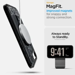 ETUI SPIGEN IPHONE 17E / 16E ULTRA HYBRID MAG MAGSAFE ZERO ONE CZARNE