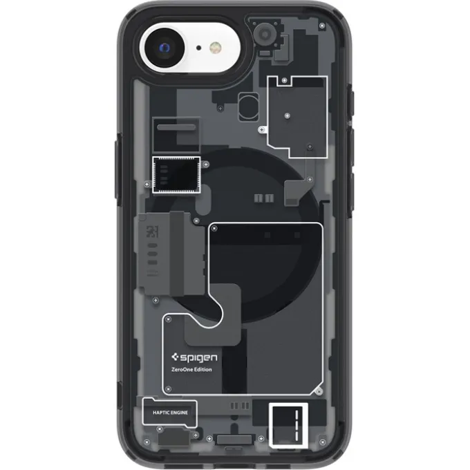 ETUI SPIGEN IPHONE 17E / 16E ULTRA HYBRID MAG MAGSAFE ZERO ONE CZARNE