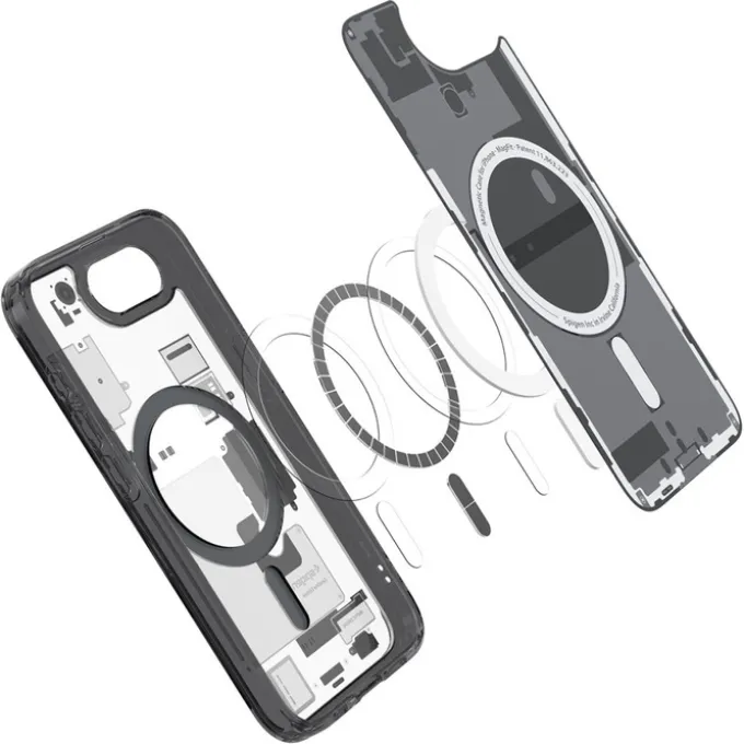 ETUI SPIGEN IPHONE 17E / 16E ULTRA HYBRID MAG MAGSAFE ZERO ONE CZARNE