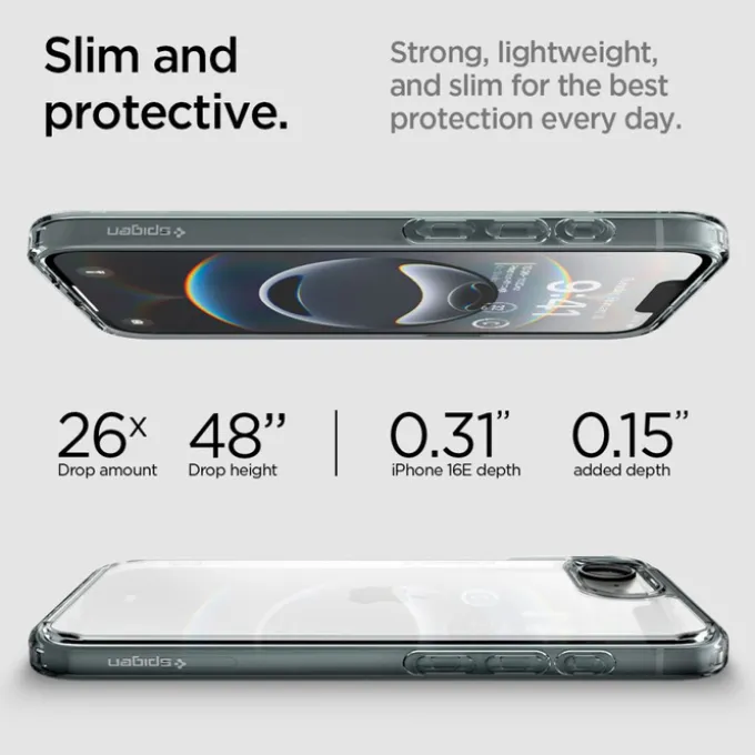ETUI SPIGEN IPHONE 17E / 16E ULTRA HYBRID SPACE CRYSTAL