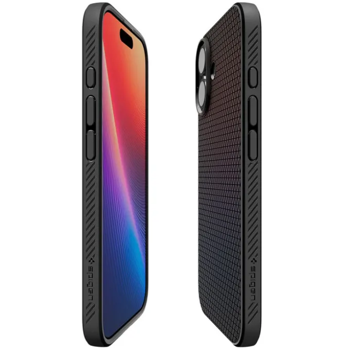 ETUI SPIGEN IPHONE 17 LIQUID AIR MATTE BLACK