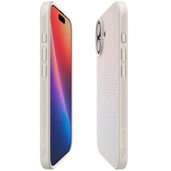 ETUI SPIGEN IPHONE 17 LIQUID AIR NATURAL TITANIUM