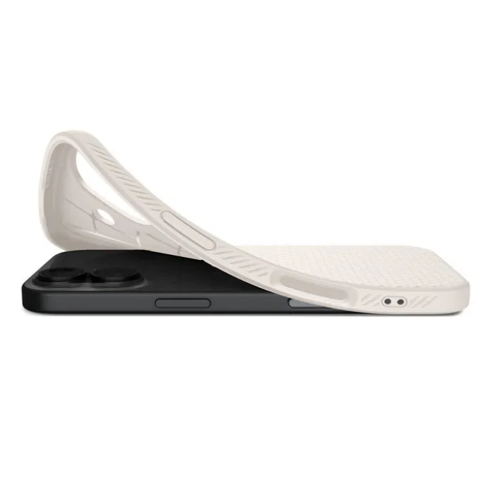 ETUI SPIGEN IPHONE 17 LIQUID AIR NATURAL TITANIUM