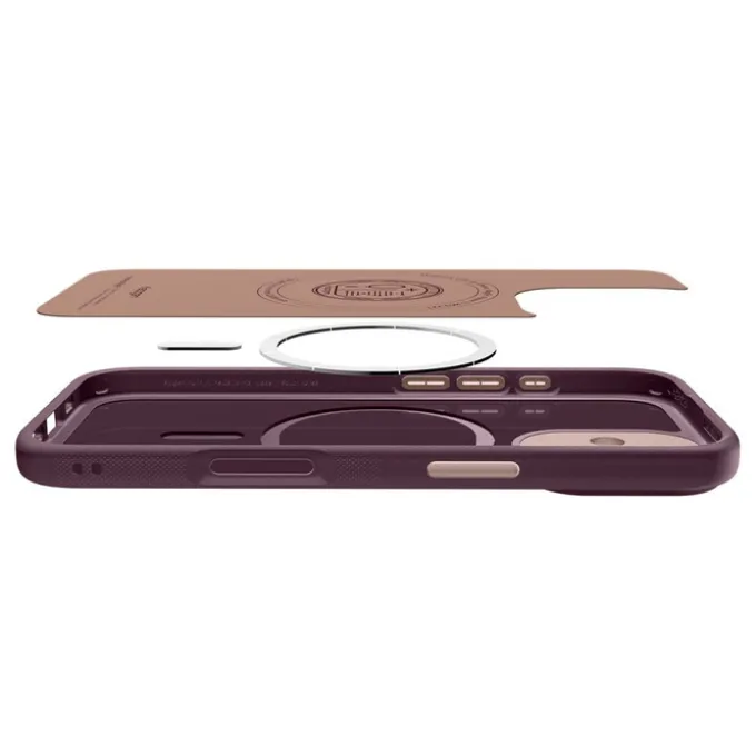 ETUI SPIGEN IPHONE 17 NANO POP MAG MAGSAFE BURGUNDY BEAN