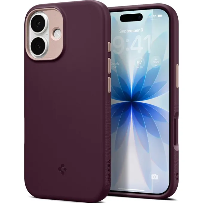 ETUI SPIGEN IPHONE 17 NANO POP MAG MAGSAFE BURGUNDY BEAN