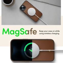 Etui Spigen iPhone 14 Plus Cyrill Kajuk Mag Magsafe Saddle Brown