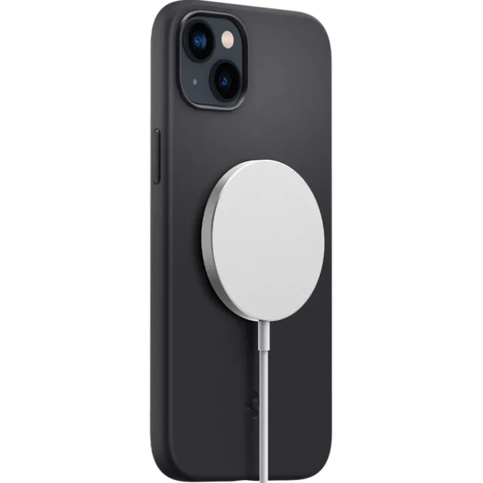 Etui Spigen iPhone 14 Plus Silicone Fit Mag Magsafe Black
