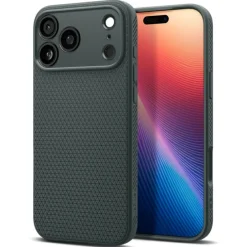 ETUI SPIGEN IPHONE 17 PRO LIQUID AIR ABYSS GREEN