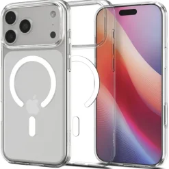 ETUI SPIGEN IPHONE 17 PRO LIQUID CRYSTAL MAG MAGSAFE CLEAR/WHITE