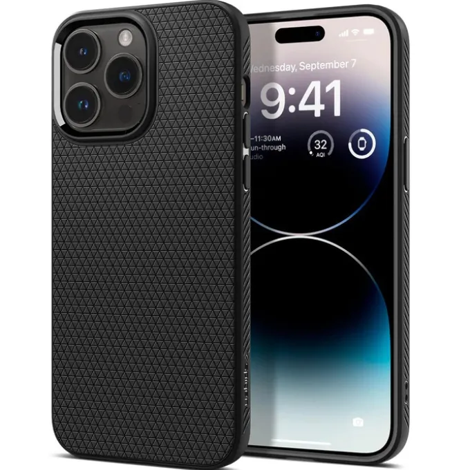Etui SPIGEN iPhone 14 Pro Liquid Air Matte Black Case