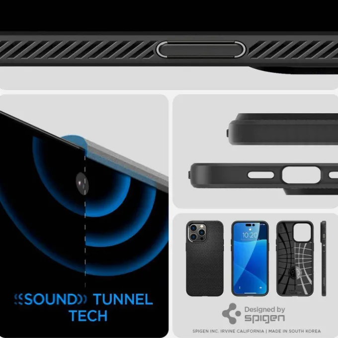 Etui SPIGEN iPhone 14 Pro Liquid Air Matte Black Case