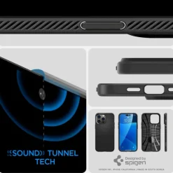 Etui SPIGEN iPhone 14 Pro Liquid Air Matte Black Case
