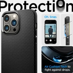 Etui SPIGEN iPhone 14 Pro Liquid Air Matte Black Case