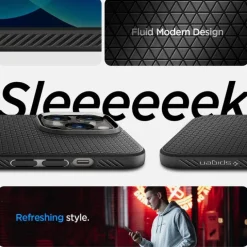 Etui SPIGEN iPhone 14 Pro Liquid Air Matte Black Case
