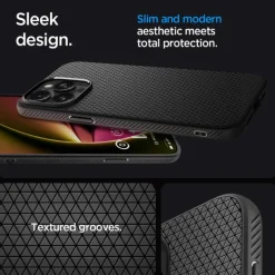 Etui SPIGEN iPhone 15 Pro Liquid Air Matte Black Case