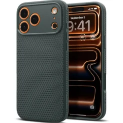 ETUI SPIGEN IPHONE 17 PRO MAX LIQUID AIR ABYSS GREEN