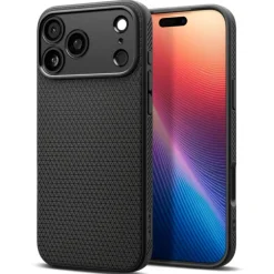ETUI SPIGEN IPHONE 17 PRO MAX LIQUID AIR MATTE BLACK