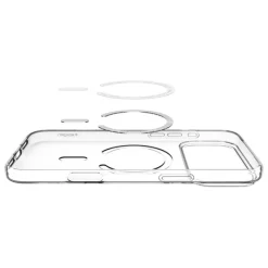 ETUI SPIGEN IPHONE 17 PRO MAX LIQUID CRYSTAL MAG MAGSAFE CLEAR/WHITE