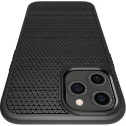 Etui SPIGEN iPhone 12 Pro Max Liquid Air Matte Black Czarne Case