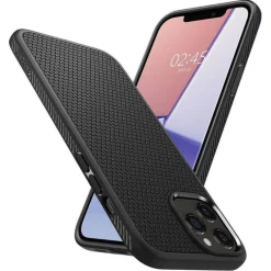 Etui SPIGEN iPhone 12 Pro Max Liquid Air Matte Black Czarne Case