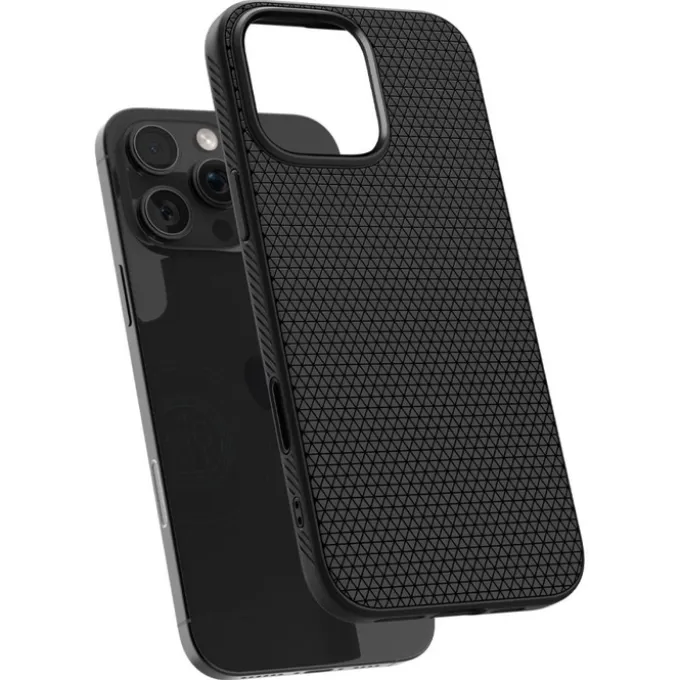 ETUI SPIGEN IPHONE 16 PRO MAX LIQUID AIR ”T” MAG MAGSAFE MATOWE CZARNE