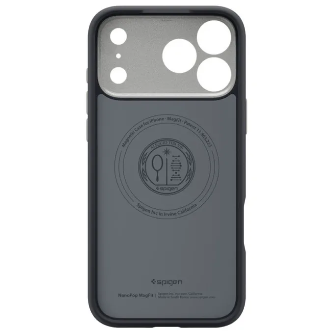 ETUI SPIGEN IPHONE 17 PRO MAX NANO POP MAG MAGSAFE BLACK SESAME