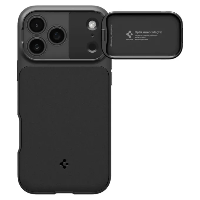 ETUI SPIGEN IPHONE 17 PRO MAX OPTIK ARMOR MAG MAGSAFE CZARNE
