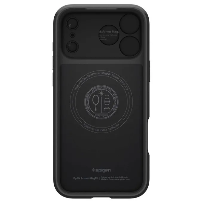ETUI SPIGEN IPHONE 17 PRO MAX OPTIK ARMOR MAG MAGSAFE CZARNE