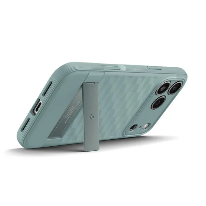 ETUI SPIGEN IPHONE 17 PRO MAX PARALLAX ”S” MAG MAGSAFE SAGE GREEN