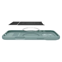 ETUI SPIGEN IPHONE 17 PRO MAX PARALLAX ”S” MAG MAGSAFE SAGE GREEN