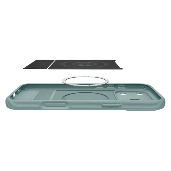 ETUI SPIGEN IPHONE 17 PRO MAX PARALLAX ”S” MAG MAGSAFE SAGE GREEN