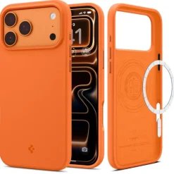 ETUI SPIGEN IPHONE 17 PRO MAX SILICONE FIT MAG MAGSAFE COSMIC ORANGE