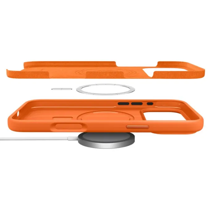 ETUI SPIGEN IPHONE 17 PRO MAX SILICONE FIT MAG MAGSAFE COSMIC ORANGE