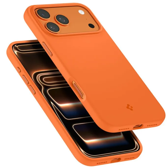 ETUI SPIGEN IPHONE 17 PRO MAX SILICONE FIT MAG MAGSAFE COSMIC ORANGE