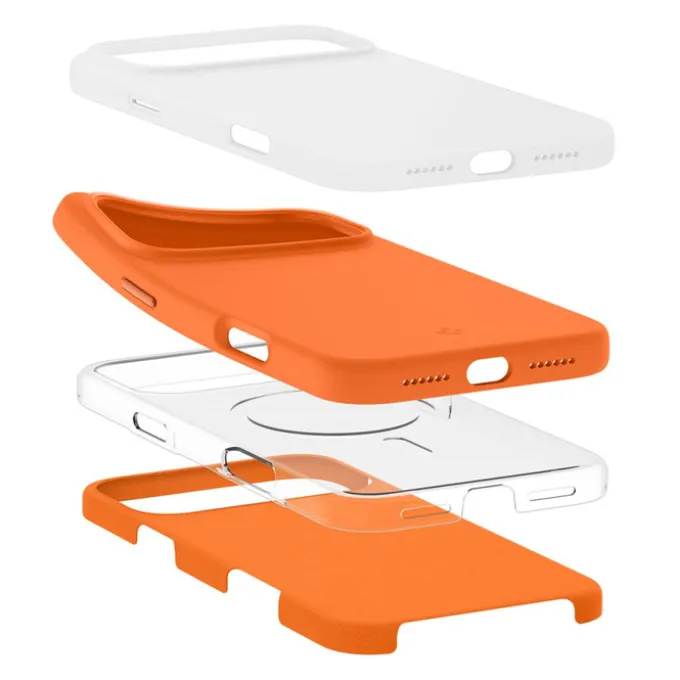 ETUI SPIGEN IPHONE 17 PRO MAX SILICONE FIT MAG MAGSAFE COSMIC ORANGE