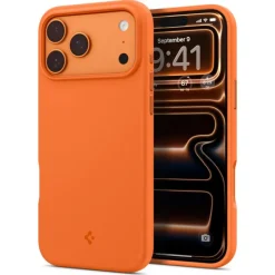 ETUI SPIGEN IPHONE 17 PRO MAX SILICONE FIT MAG MAGSAFE COSMIC ORANGE