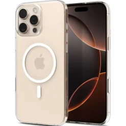 ETUI SPIGEN IPHONE 16 PRO MAX THIN FIT MAG MAGSAFE PRZEZROCZYSTE/BIAŁE