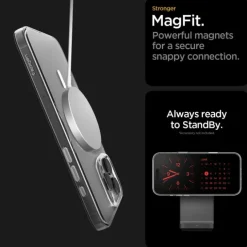 ETUI SPIGEN IPHONE 16 PRO MAX THIN FIT MAG MAGSAFE PRZEZROCZYSTE/BIAŁE