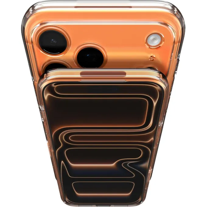 ETUI SPIGENIPHONE 17 PRO MAX ULTRA HYBRID ”T” MAG MAGSAFE GLOSSY ORANGE