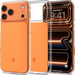 ETUI SPIGENIPHONE 17 PRO MAX ULTRA HYBRID ”T” MAG MAGSAFE GLOSSY ORANGE