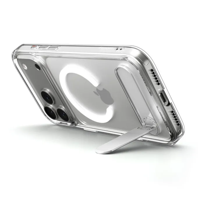 ETUI SPIGEN IPHONE 17 PRO MAX ULTRA HYBRID ”S” MAG MAGSAFE PRZEZROCZYSTE/BIAŁE
