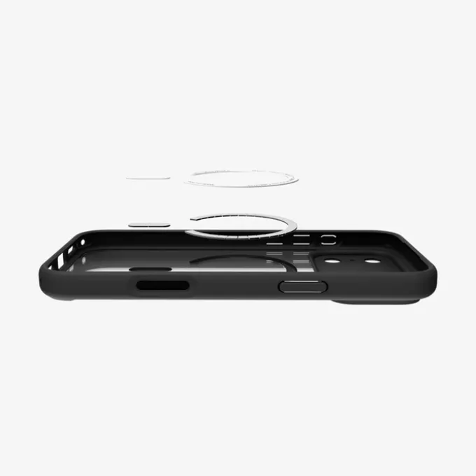 ETUI SPIGEN IPHONE 17 PRO MAX ULTRA HYBRID MAG MAGSAFE FROST BLACK/ORANGE