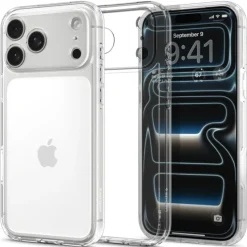 ETUI SPIGEN IPHONE 17 PRO MAX ULTRA HYBRID CRYSTAL CLEAR