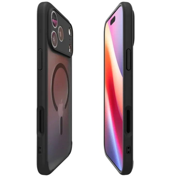 ETUI SPIGEN IPHONE 17 PRO MAX ULTRA HYBRID MAG MAGSAFE FROST BLACK