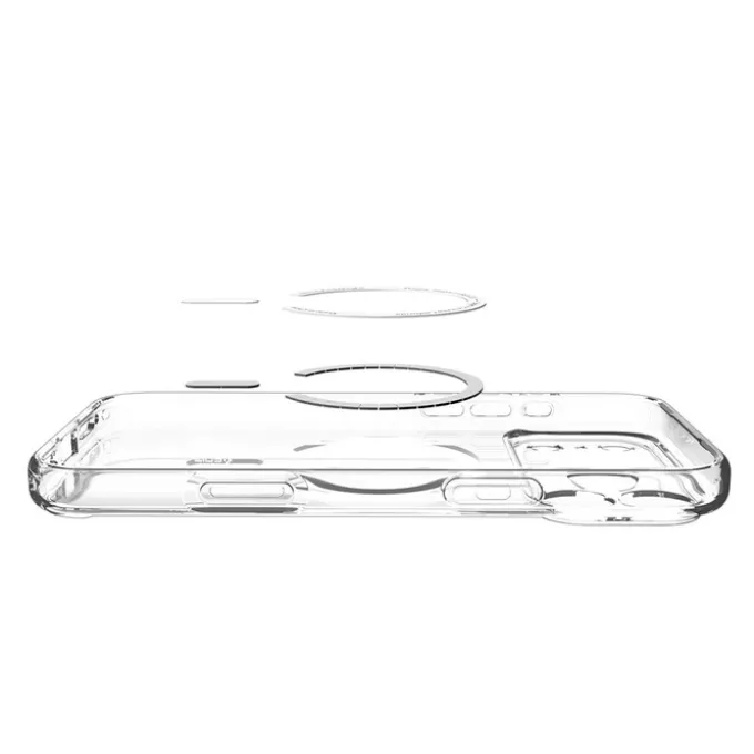 ETUI SPIGEN IPHONE 17 PRO MAX ULTRA HYBRID MAG MAGSAFE CLEAR/ORANGE