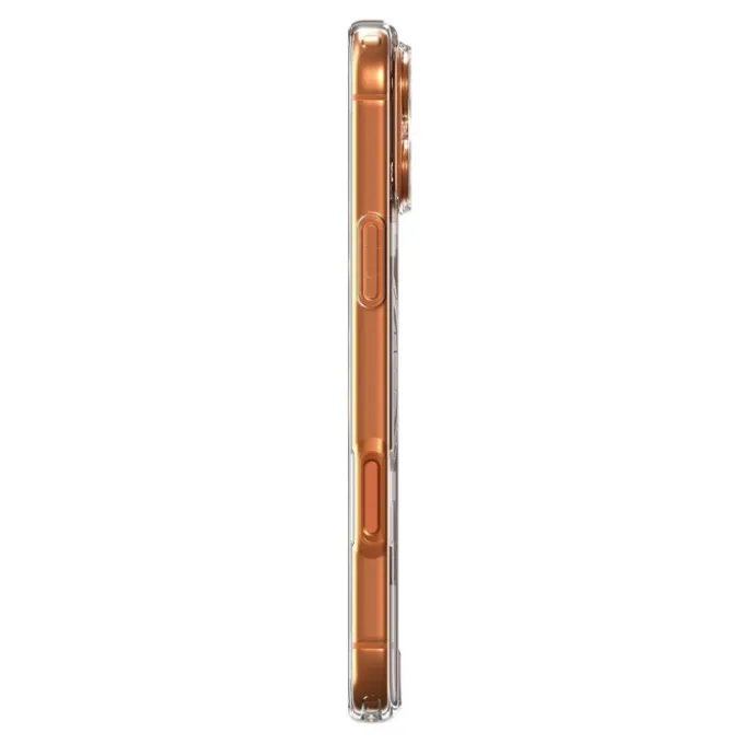 ETUI SPIGEN IPHONE 17 PRO MAX ULTRA HYBRID MAG MAGSAFE CLEAR/ORANGE