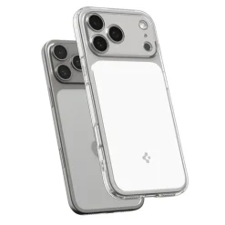 ETUI SPIGEN IPHONE 17 PRO MAX ULTRA HYBRID ”T” MAG MAGSAFE CLEAR/WHITE