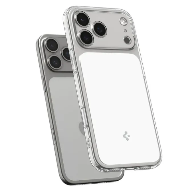 ETUI SPIGEN IPHONE 17 PRO MAX ULTRA HYBRID ”T” MAG MAGSAFE CLEAR/WHITE