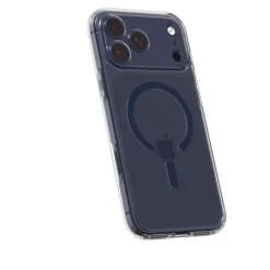 ETUI SPIGEN IPHONE 17 PRO MAX ULTRA HYBRID MAG MAGSAFE CLEAR/DEEP BLUE