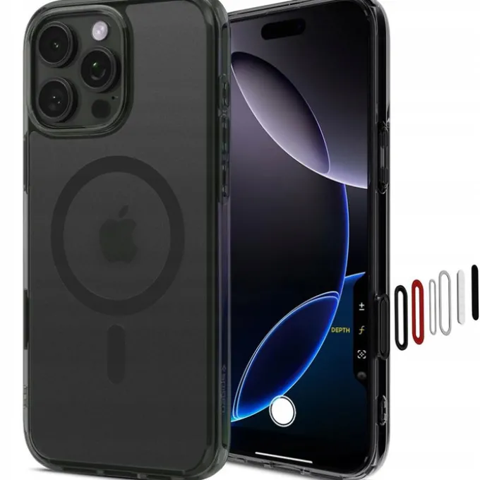 ETUI SPIGEN IPHONE 16 PRO MAX ULTRA HYBRID ”T” MAG MAGSAFE MATOWE CZARNE